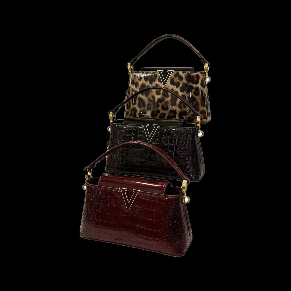 Crocodile Pattern Shoulder Bag Premium Quality with Trendy Design