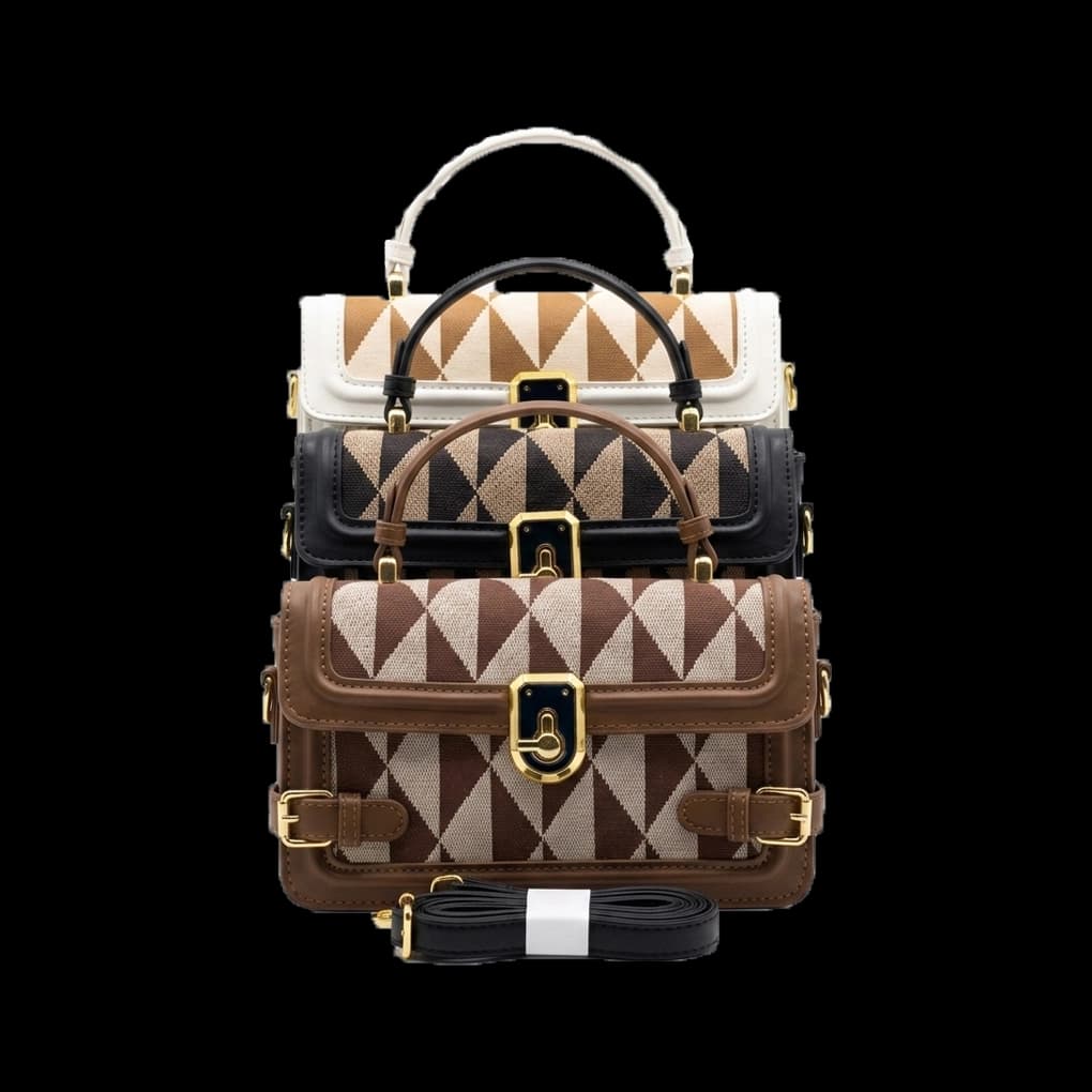Elegant Textured Classic Fashion Carry Bag Premium Quality with Front Flap Desing