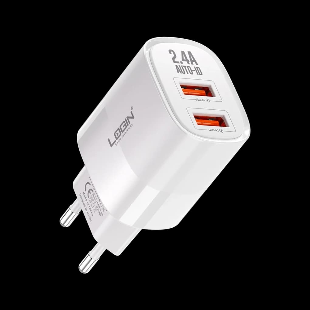 Login - Axion Charger Android 2.4 Amp with 2 USB Ports - L-402