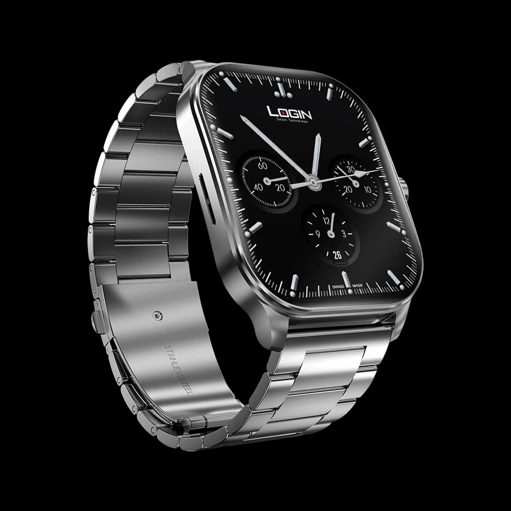 Login - Elite Amoled Smart Watch with 100+ Sport Mode & BT Calling - L-104