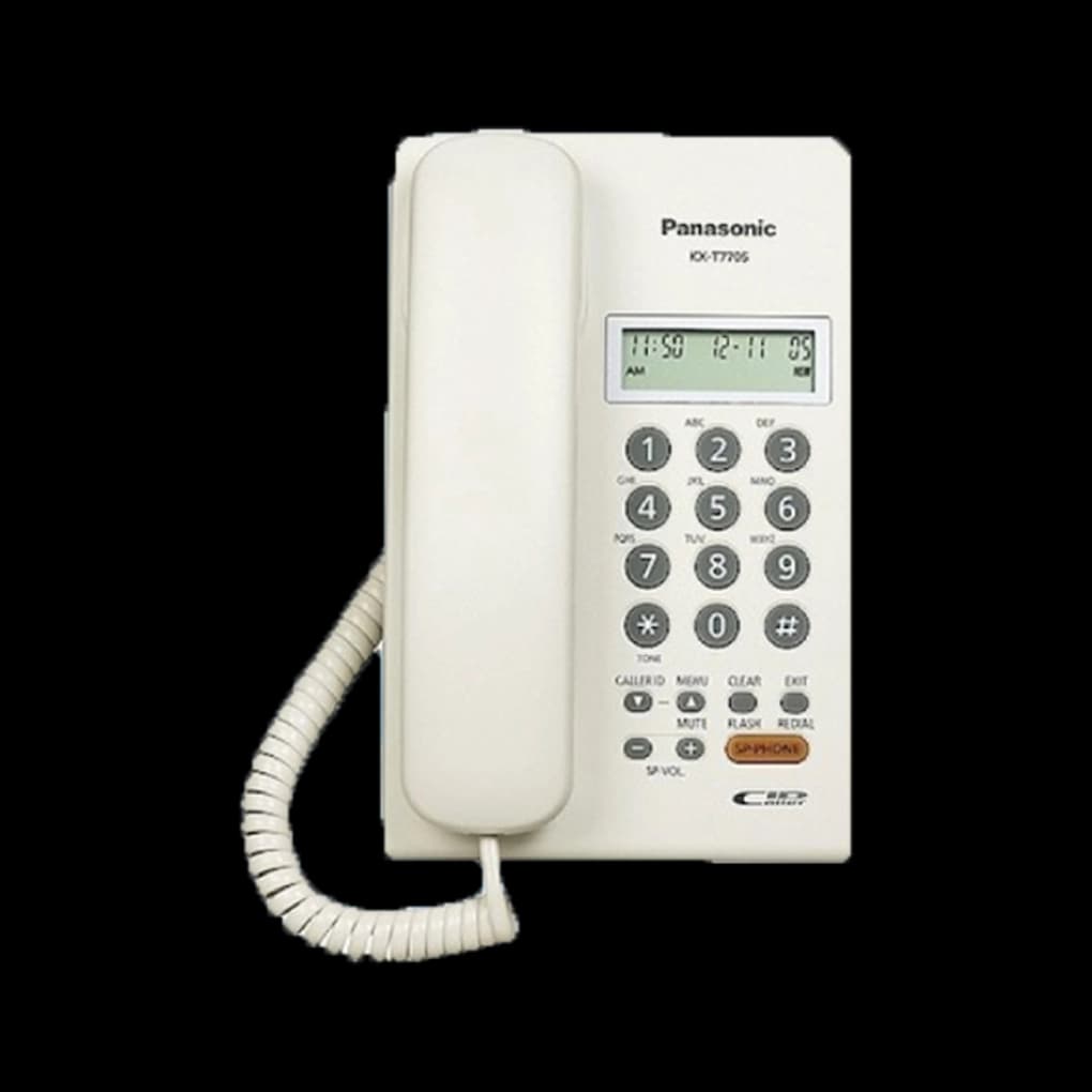 Panasonic - Corded Telephone Set Speaker CLi - KX-TSC75