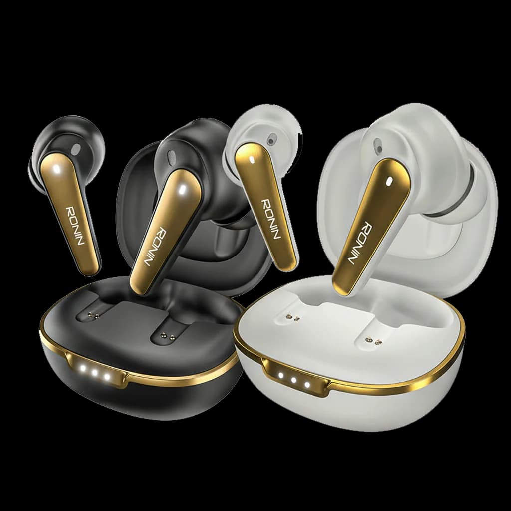 Ronin - Earbuds Eclipse - White/Black - R-7065