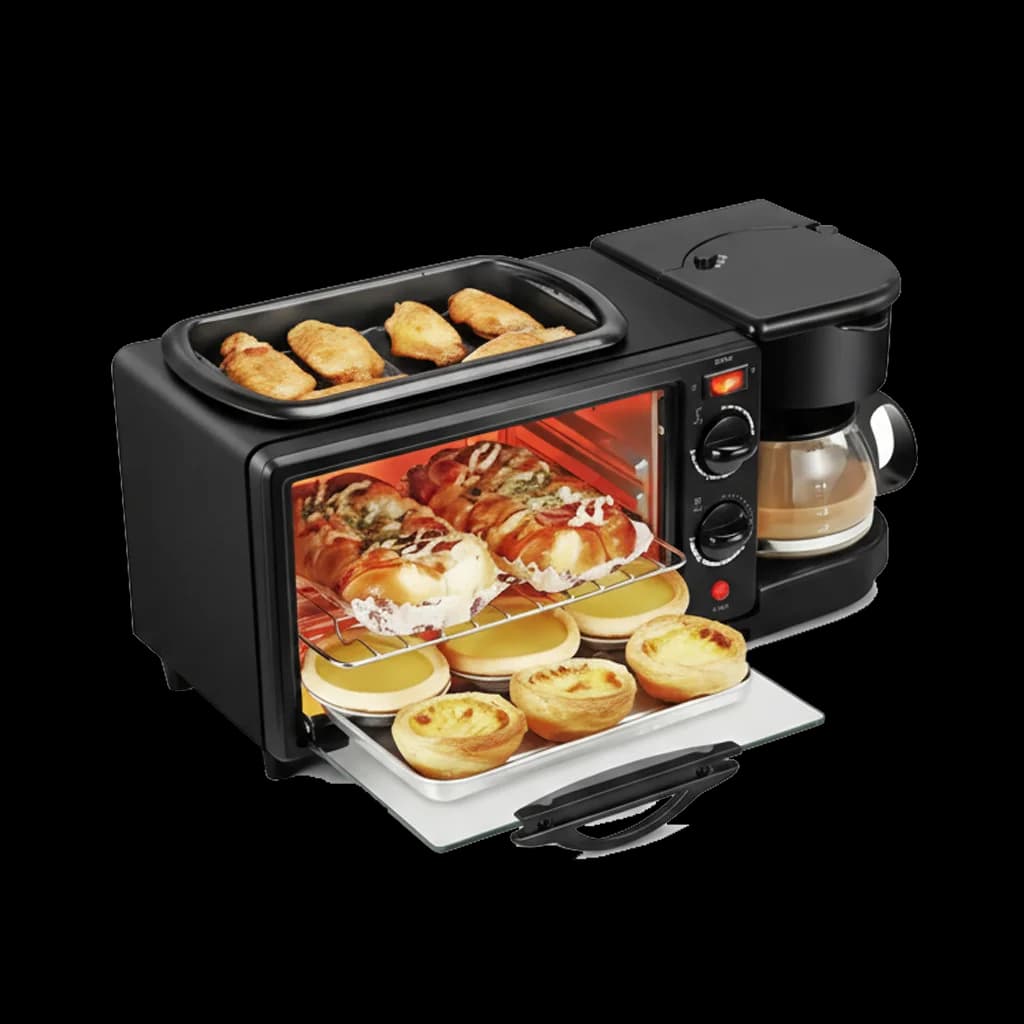 Silver Crest - Breakfast Maker Machine 3 in 1 Multifunctional With Temperature Control