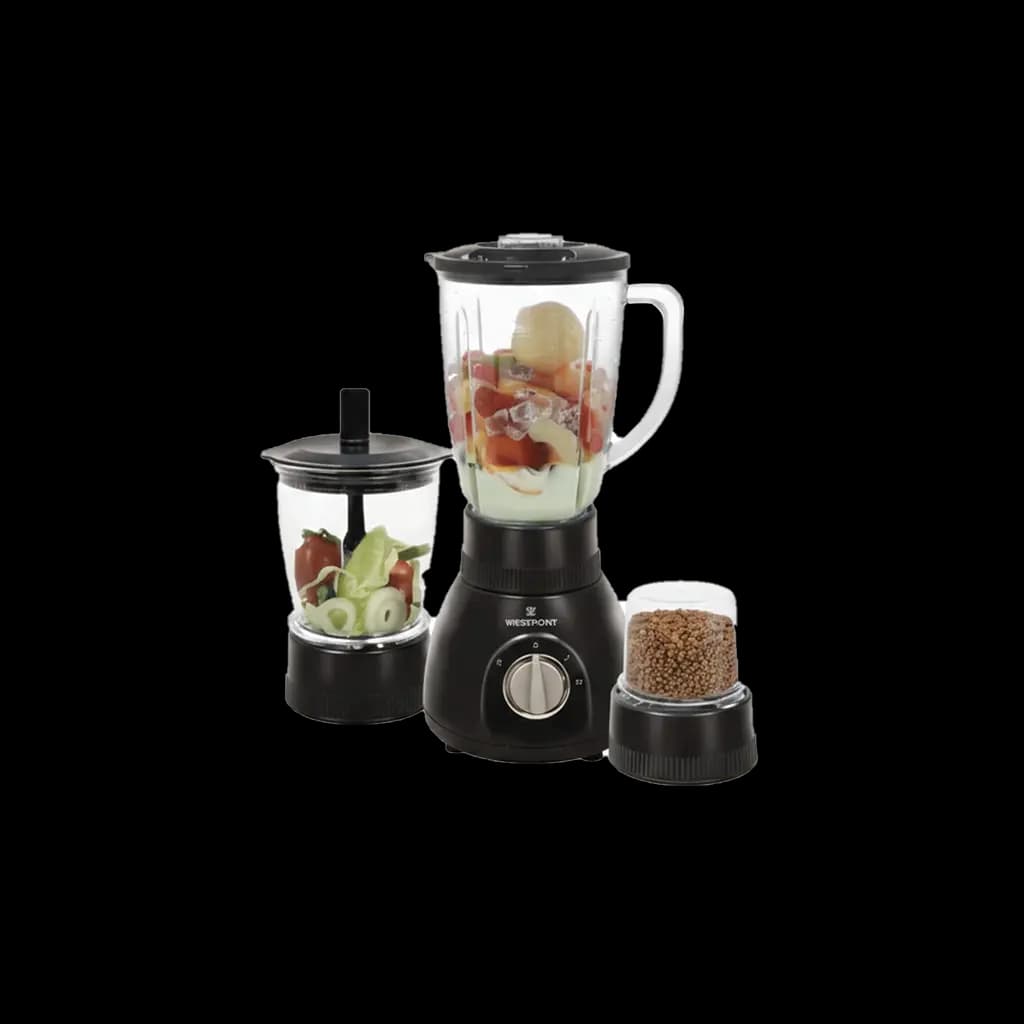 Westpoint - Blender Dry and Wet mill 3 in 1 Black color New Model - 314