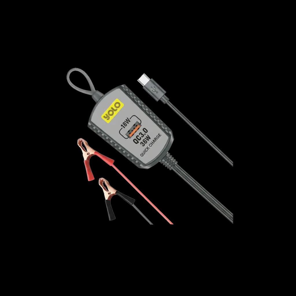 YOLO - DC Clip Charger 18W Max - Black - Y630
