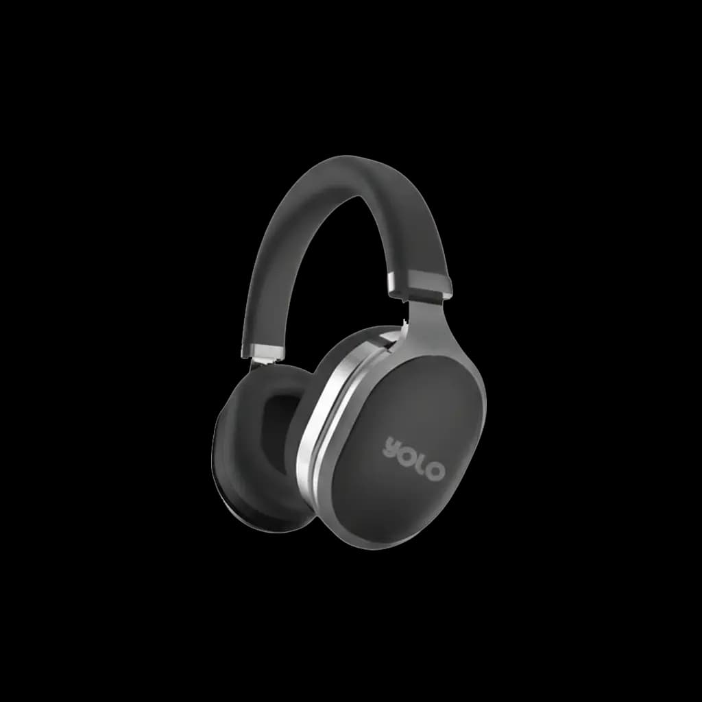 YOLO - Headphones Mercury ANC Large Bass Boost Drivers - Black/White - H1