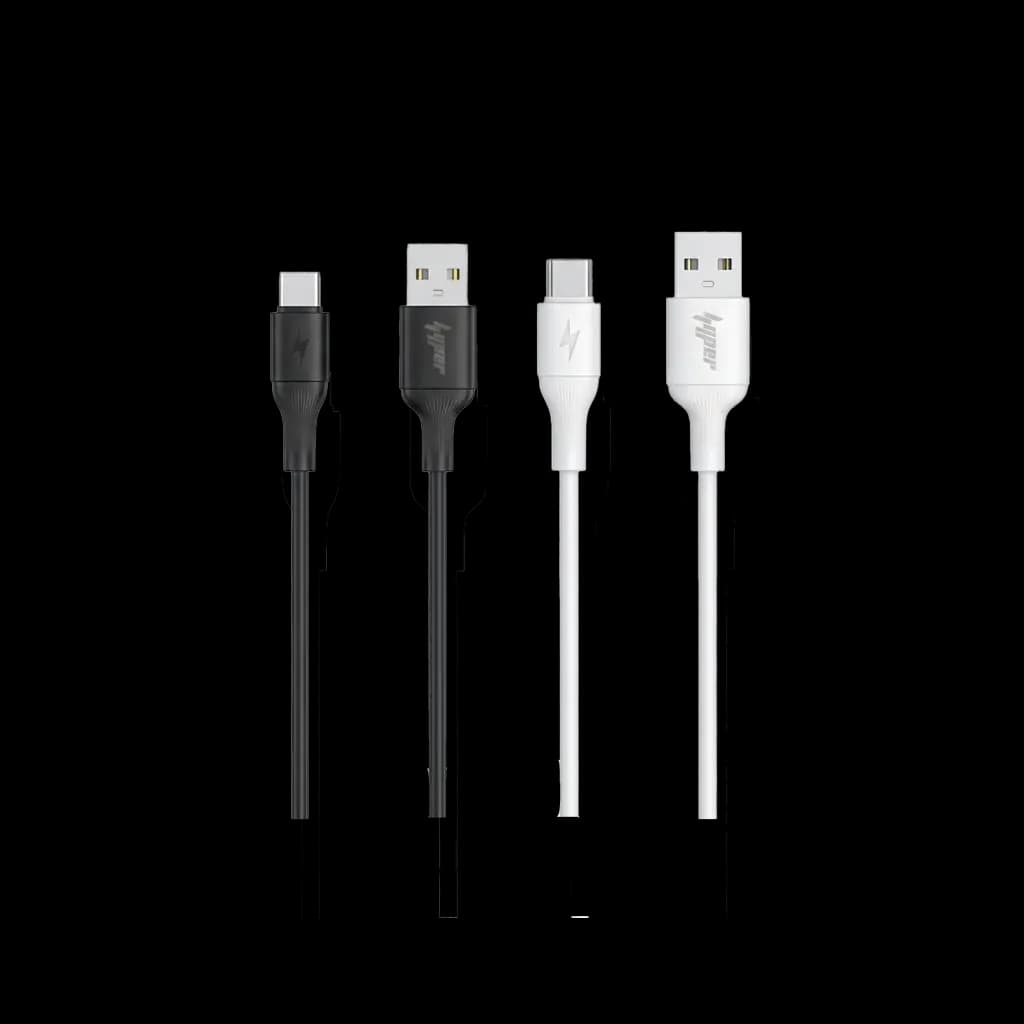 YOLO Hyper - Charging Cable USB to Type-C 2A Fast Charging Black/White - Y082