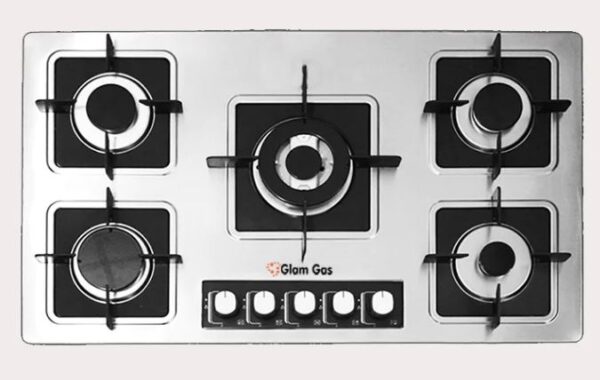 Glam Gas - Built In Hob 902 5 Burner with 3 Nozzle Br - 902 (SNS)