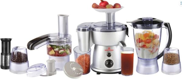 Westpoint - Food Processor, 9 in 1 Golden Color - 2804 (SNS)