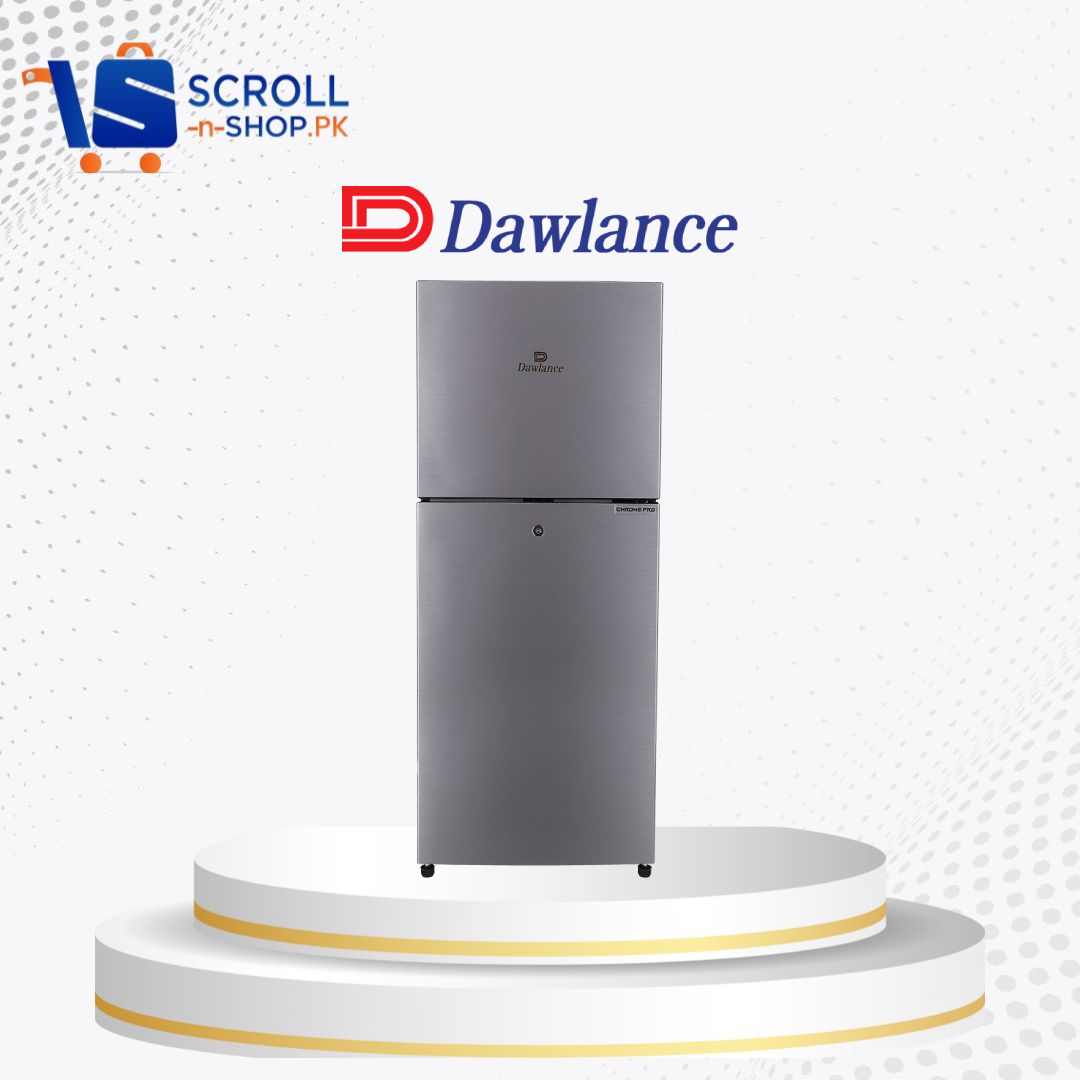 Dawlance - Refrigerator Double Door Inverter 8 Cu ft - 9140 CHROME PRO