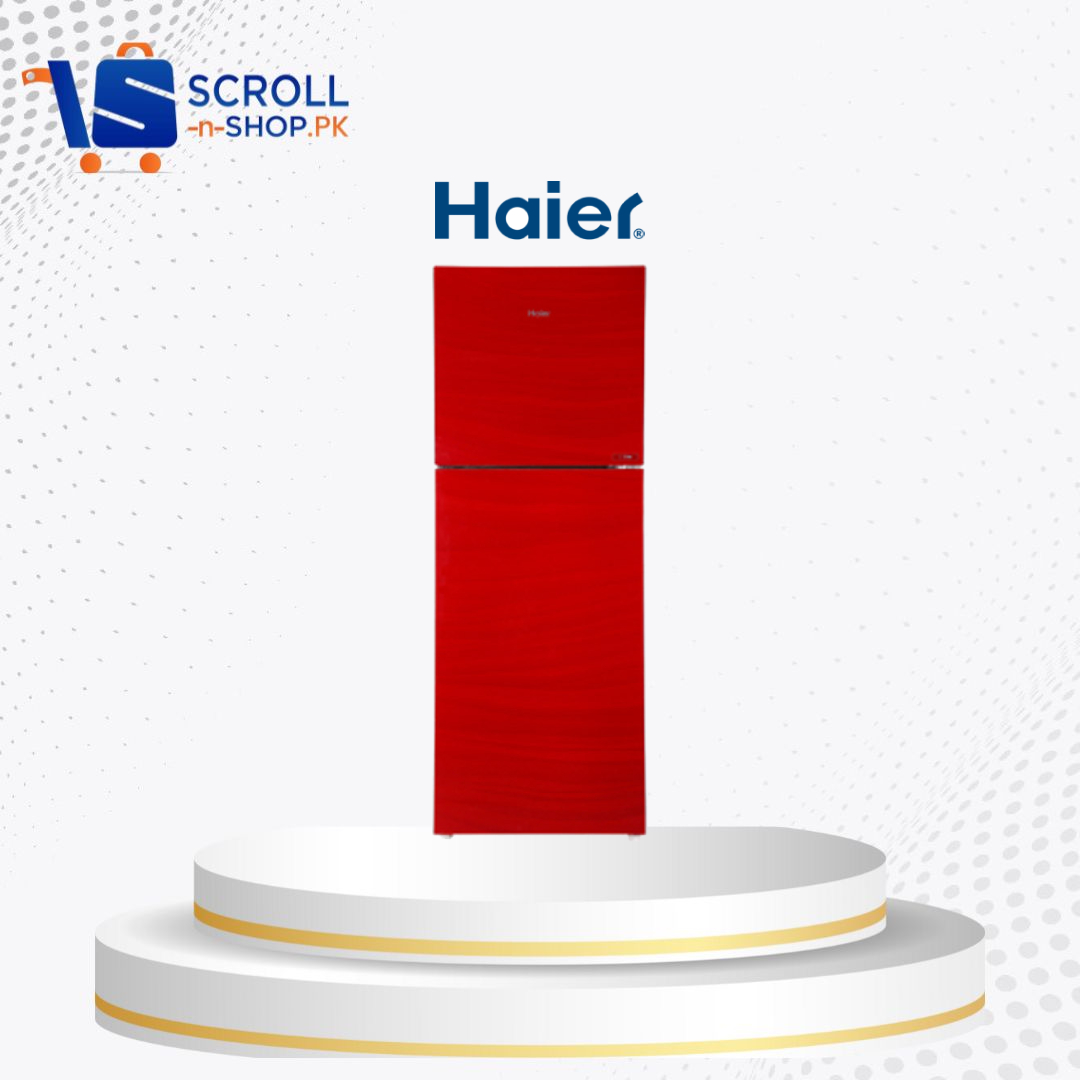 Haier - Refrigerator Double Door Glass E-Star 12 Cu ft - HRF 346 EPR
