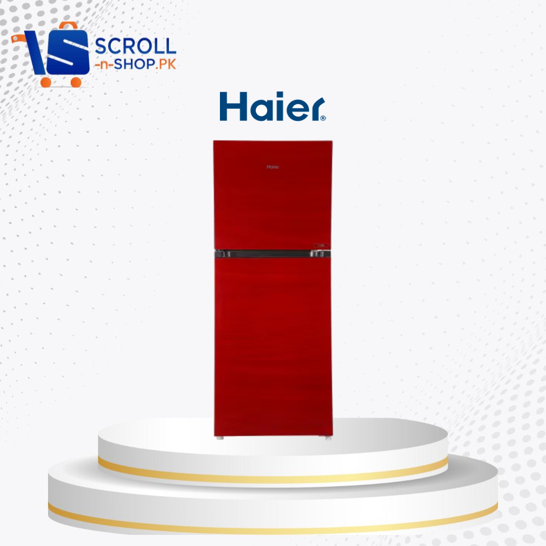 Haier - Refrigerator Double Door Glass E-Star 13 Cu ft - HRF 368 EPR