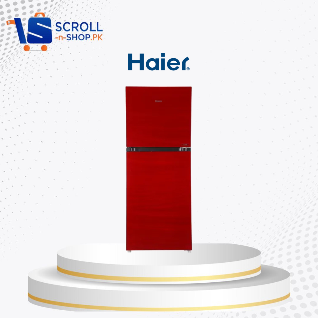 Haier - Refrigerator Double Door Glass  E-Star 15 Cu ft - HRF 398 EPR