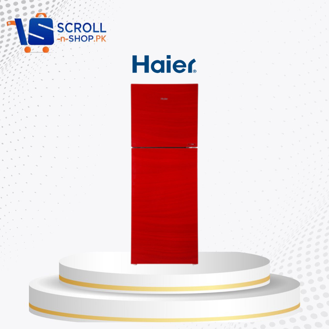 Haier - Refrigerator Double Door Glass E-Star 15 Cu ft - HRF 438 EPR